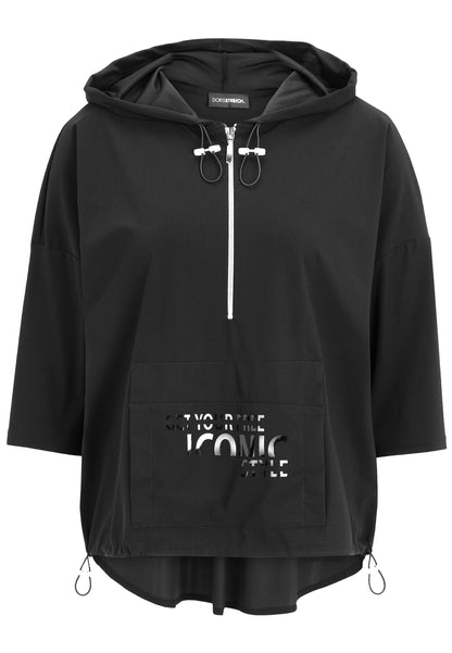 Shirt aus elastischer Wirkware 3/4-Arm