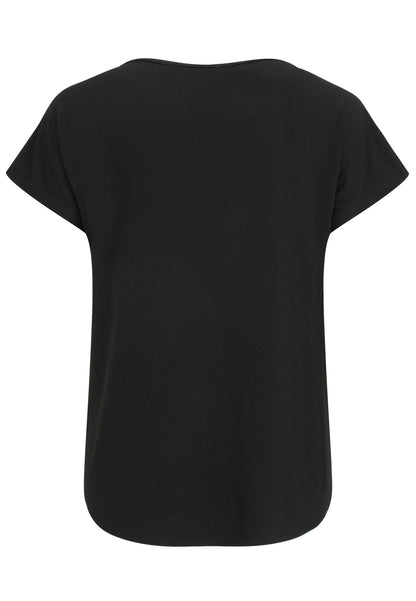 T-Shirt mit Plättchen-Motiv