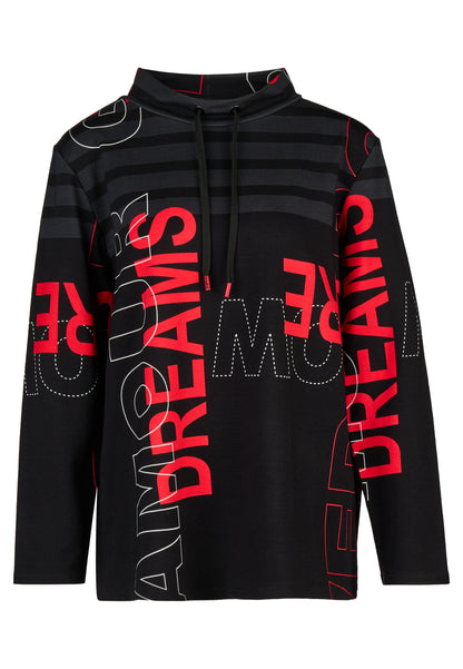 Sweatshirt mit Wording-Print