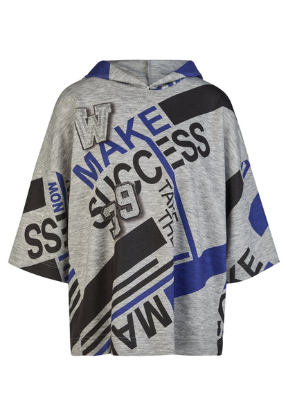 Sweatshirt Hoodie mit Wording-Motiv