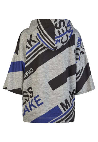 Sweatshirt Hoodie mit Wording-Motiv