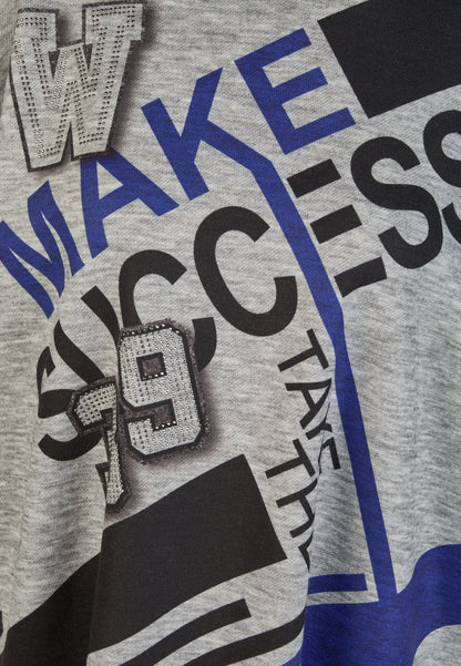 Sweatshirt Hoodie mit Wording-Motiv