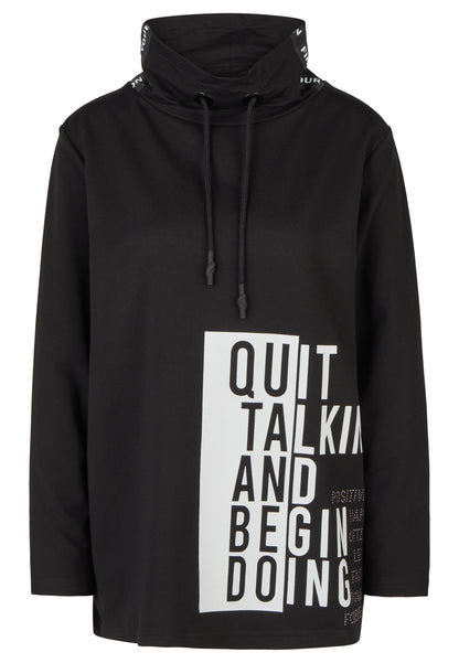 Sweatshirt mit Wording-Motiv