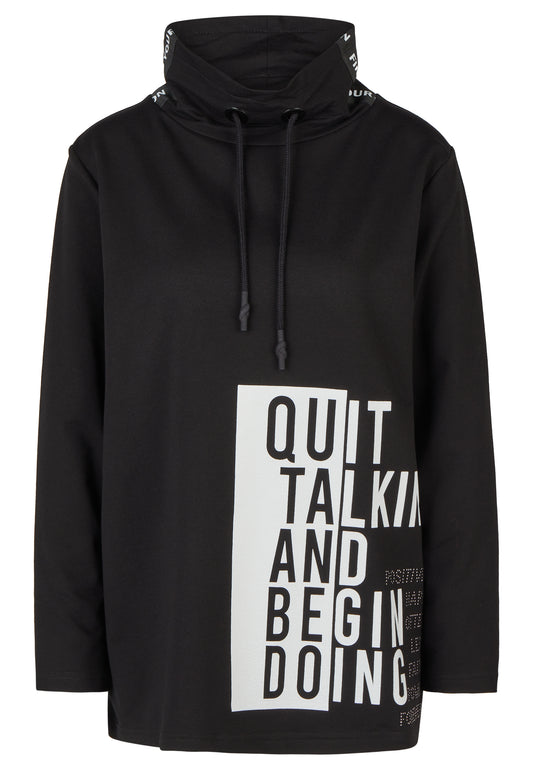 Sweatshirt mit Wording-Motiv
