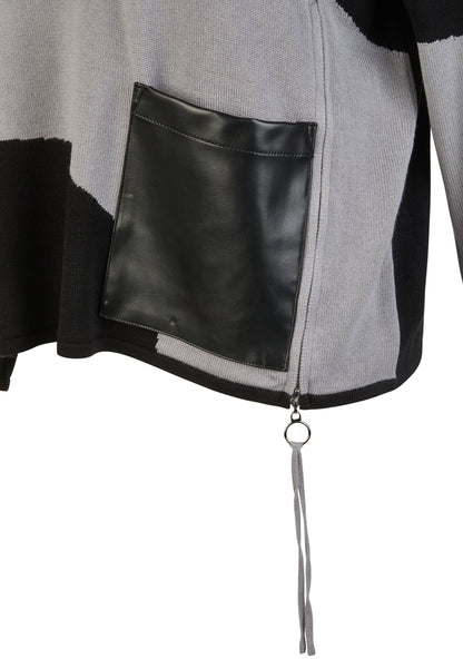 Strick-Pullover mit grafischem Muster