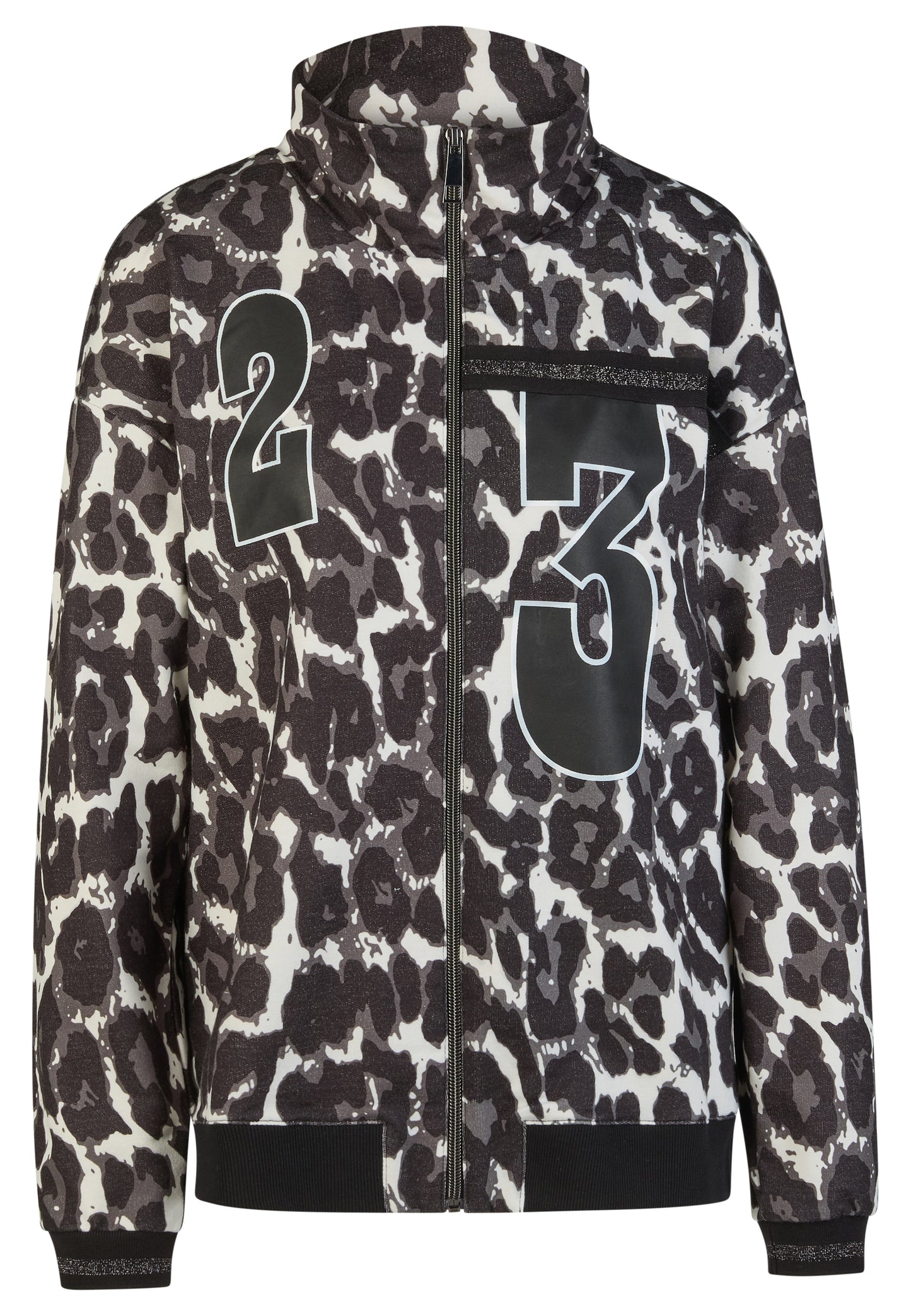 Jacke mit Leoprint Motiven