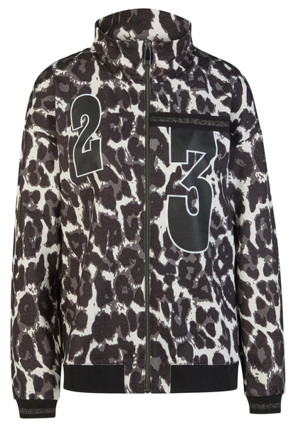 Jacke mit Leoprint Motiven