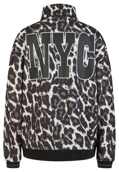 Jacke mit Leoprint Motiven