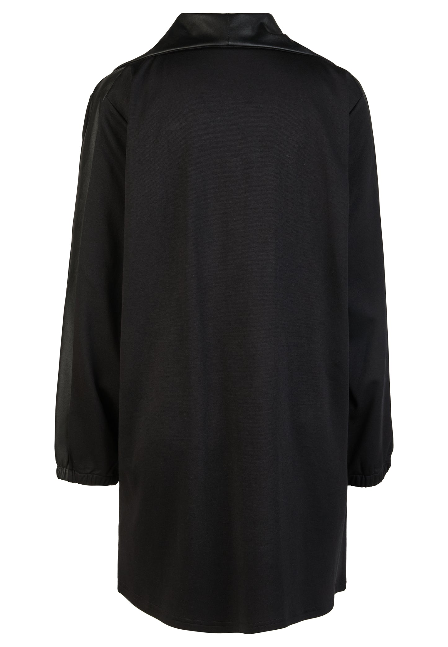 Long-Jacke aus Lederimitat