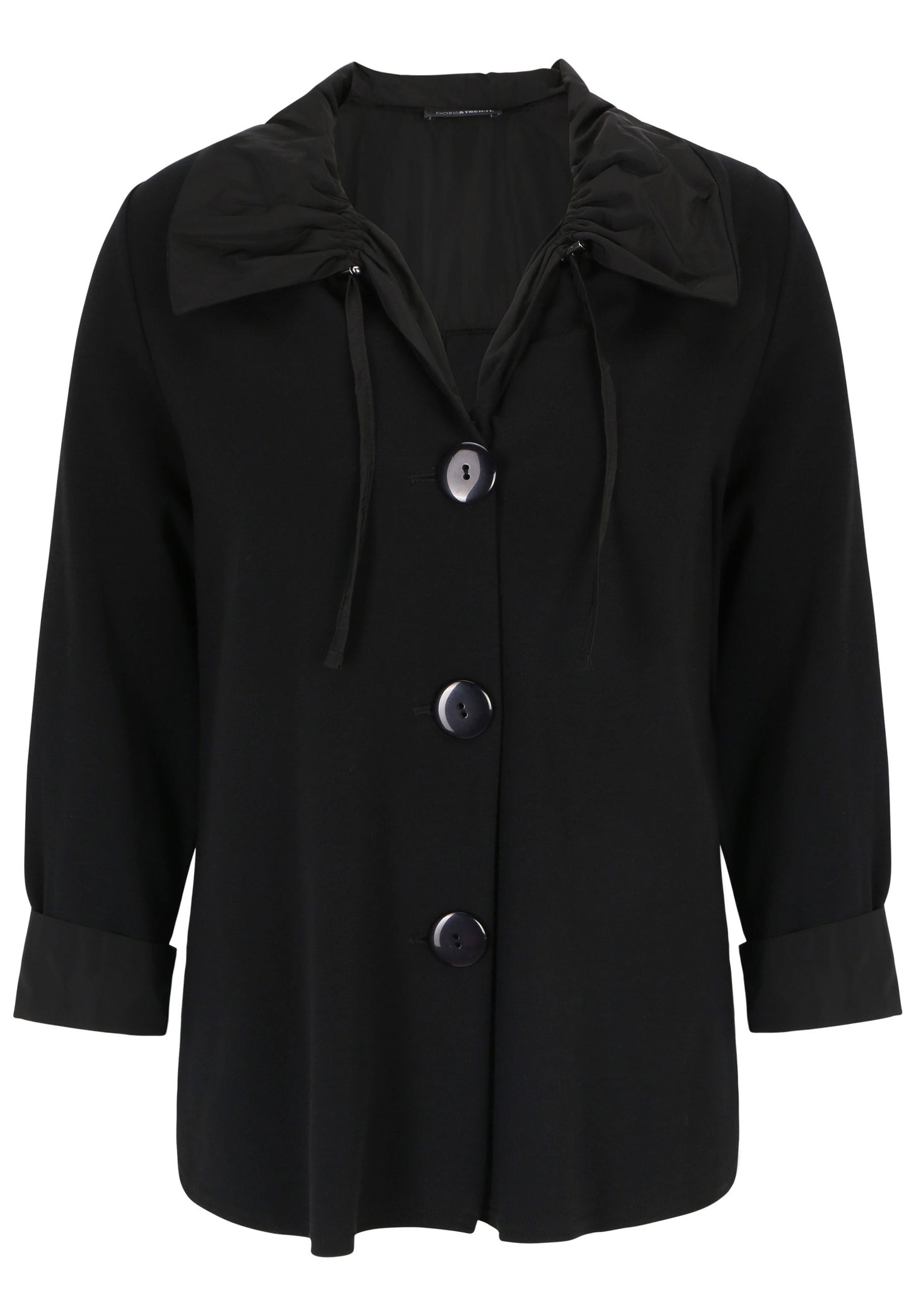 Jacke aus Wirkware mit Taft-Einsätzen