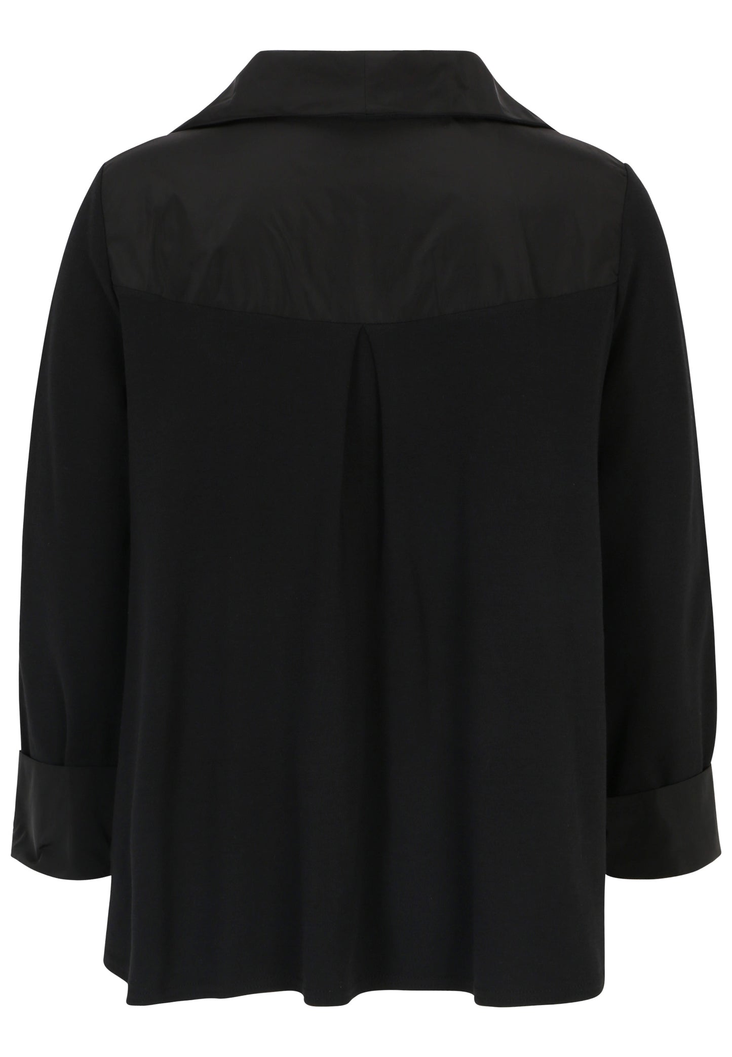 Jacke aus Wirkware mit Taft-Einsätzen