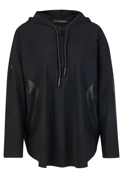 Shirt aus elastischer Wirkware Hoodie