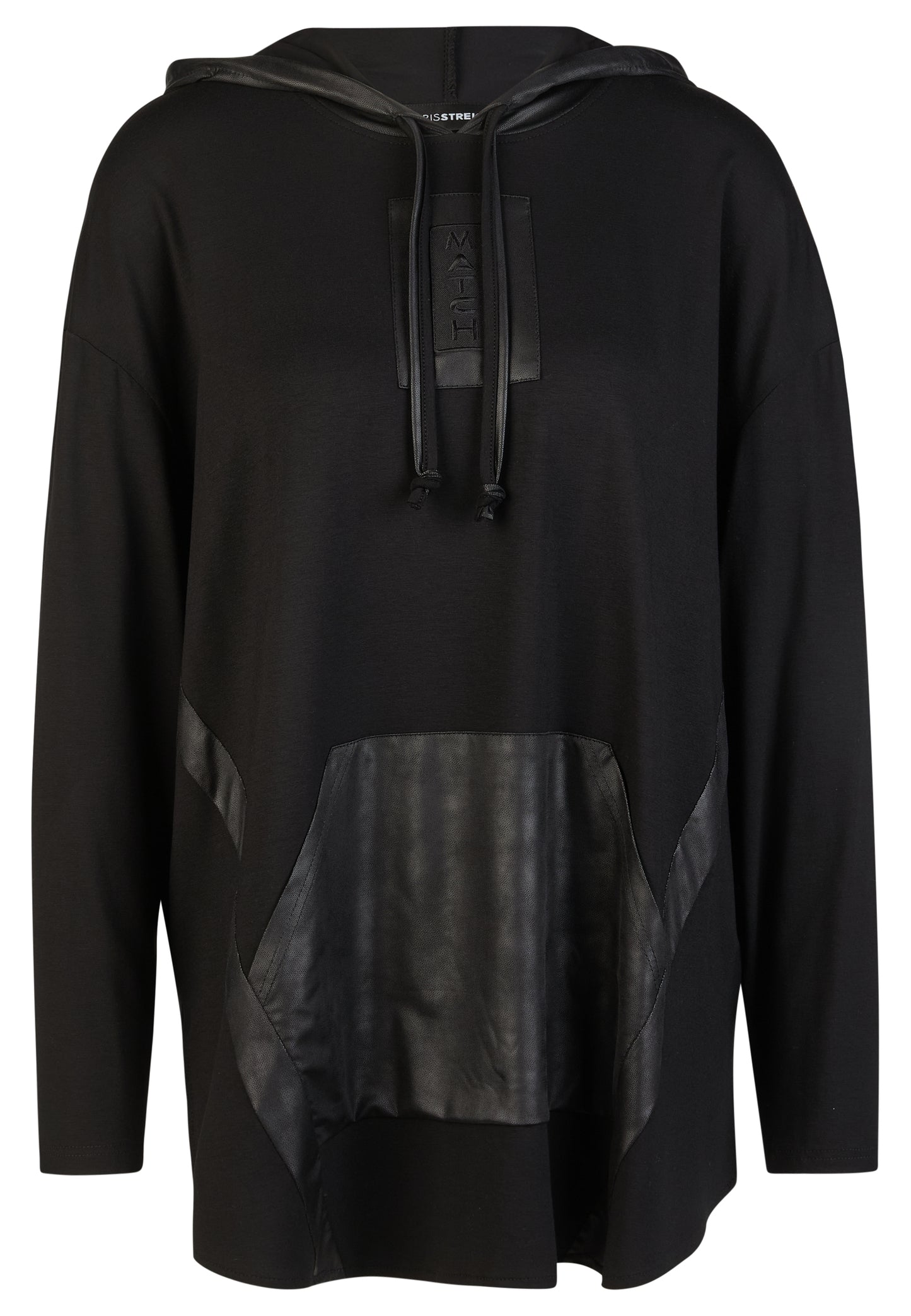 Long-Shirt mit Hoodie