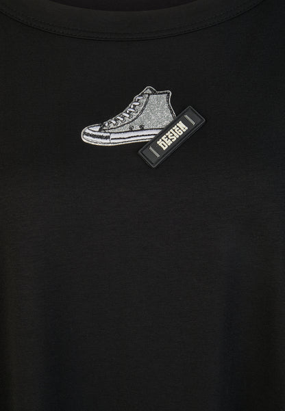 Long-Shirt mit dekorativem Sneaker-Badge