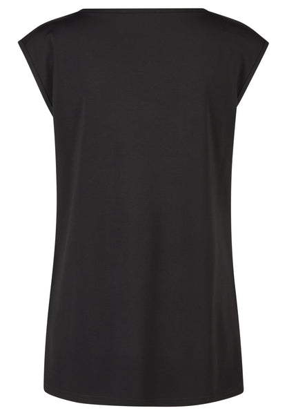 Top aus Jersey mit Metallplättchen-Motiv