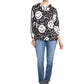 Sweatshirt mit Hoodie und Smiley-Print