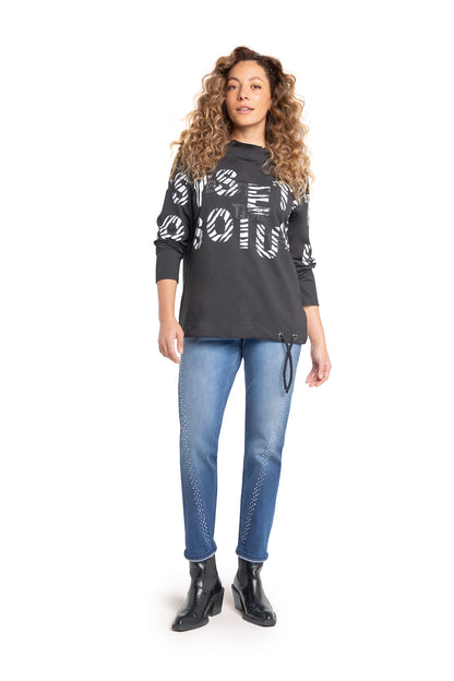 Sweatshirt mit Grafik-Motiv