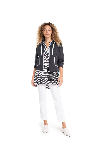 Jacke aus Sweatware mit Reißverschluss