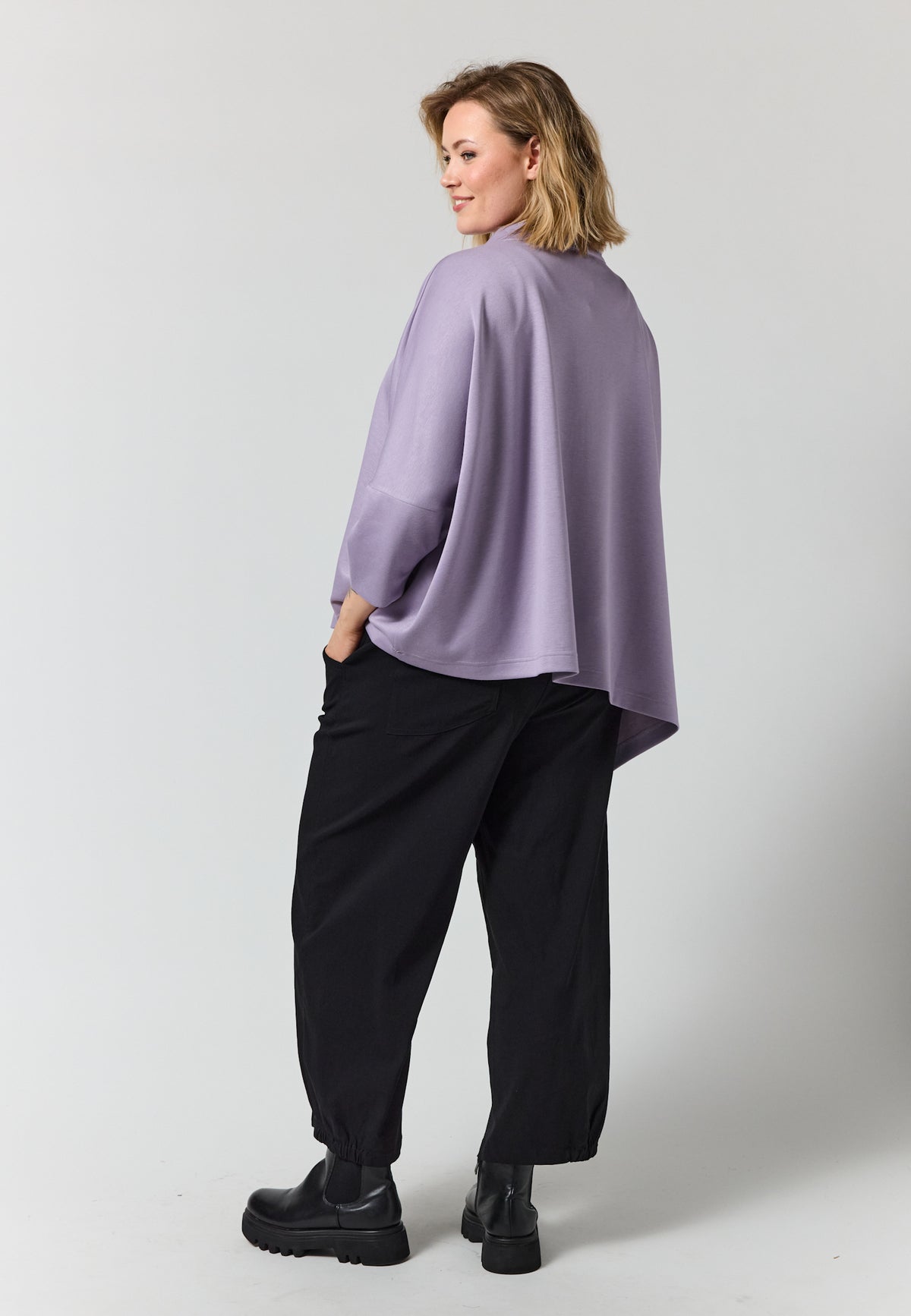 Poncho mit Reißverschluss