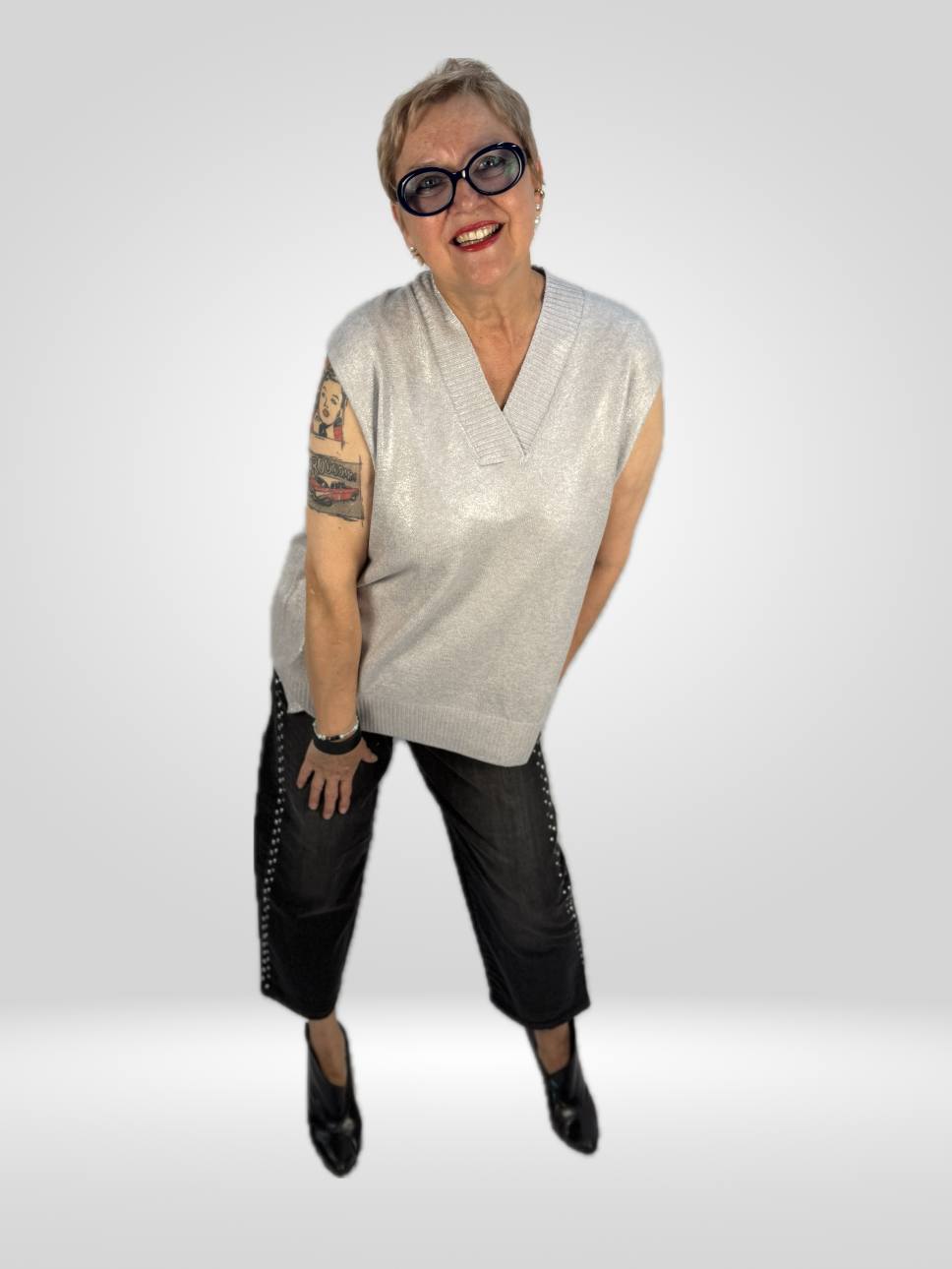 Jeans mit Nieten