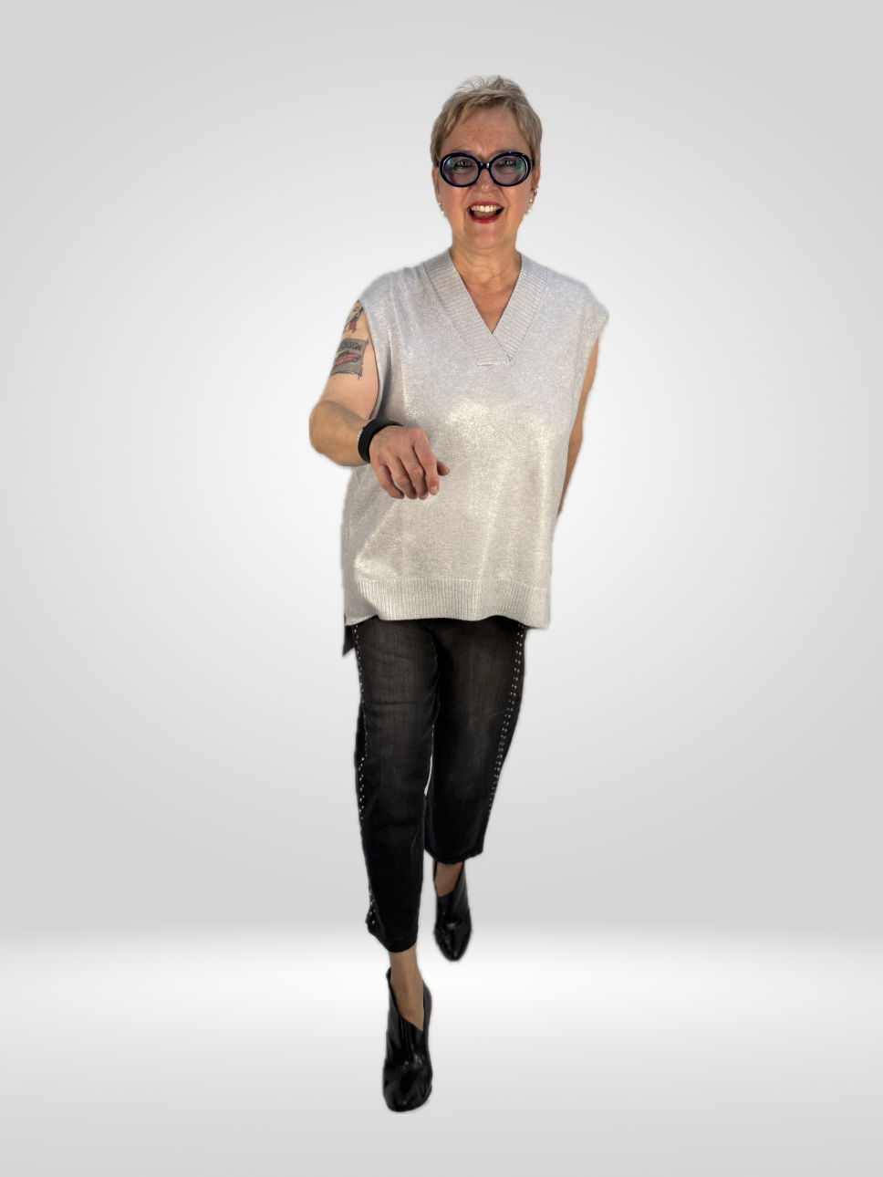 Jeans mit Nieten