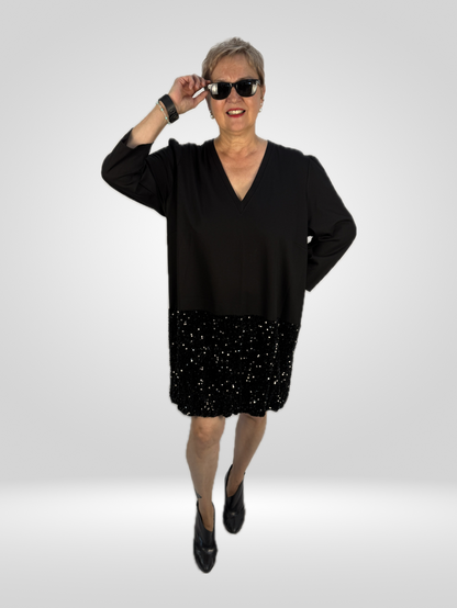 Kleid mit Pailletten