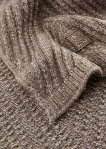 Schal aus grobem Strick