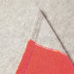 Strickschal - rot/grau