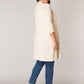 Cardigan/Strickjacke "Ayla Long" - beige