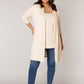 Cardigan/Strickjacke "Ayla Long" - beige