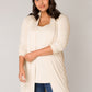 Cardigan/Strickjacke "Ayla Long" - beige