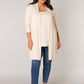 Cardigan/Strickjacke "Ayla Long" - beige