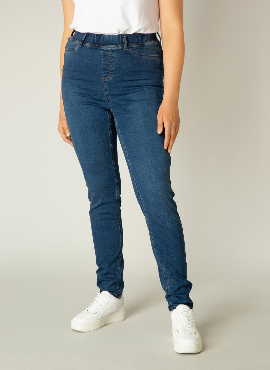 Jeans "Tessa" Mittelblau - Slim Fit