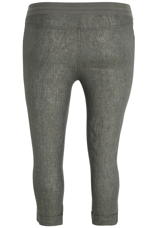 Leinen-Hose mit elastischem Bund