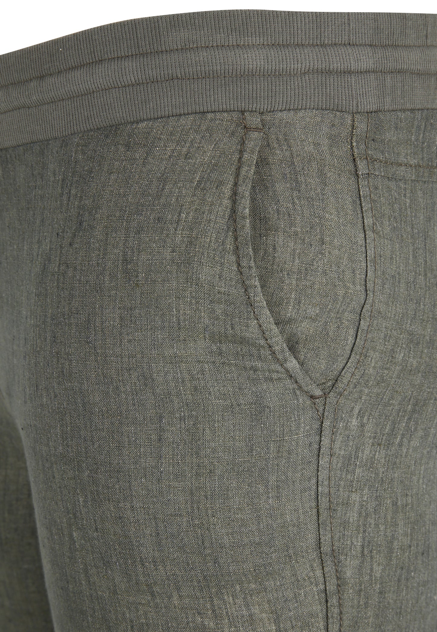 Leinen-Hose mit elastischem Bund