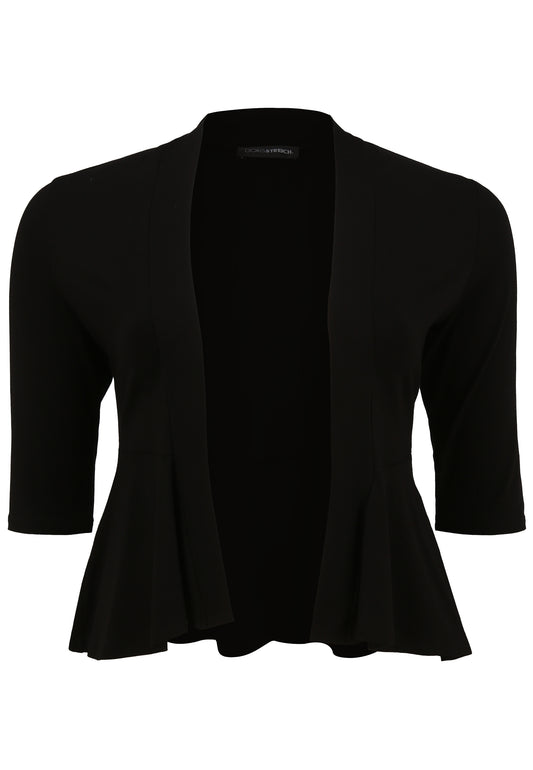 Jersey-Jacke mit Schalkragen