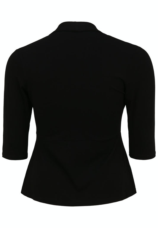 Jersey-Jacke mit Schalkragen